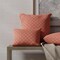 Pink Geometric Woven Pattern Upholstery Fabric by The Yard - SKU: Joplin Rose